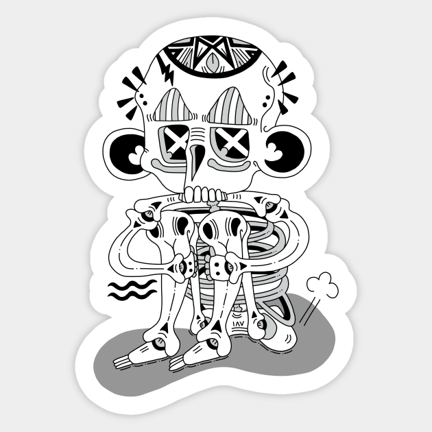 Slump Sticker by yeknomster